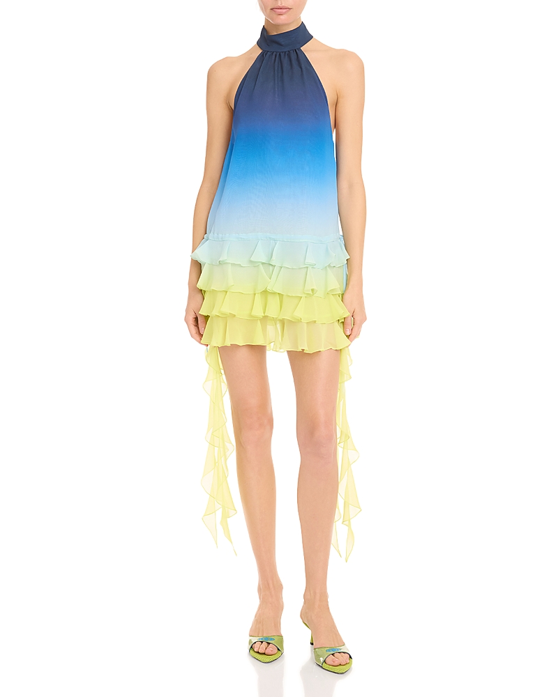 Casablanca Silk Ruffle Dress