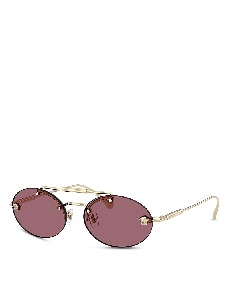 Versace Oval Sunglasses, 56mm