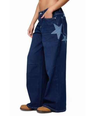  Trish Stars Low Rise Baggy Jeans