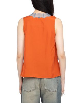 Tasao Silk Camisole Top