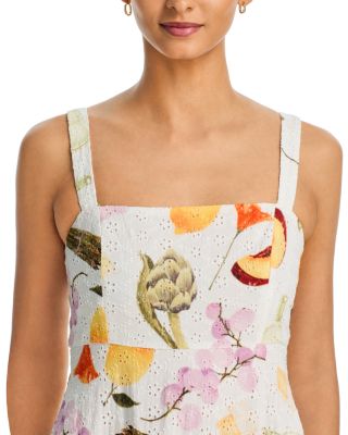 Printed Eyelet Maxi Dress - Exclusive