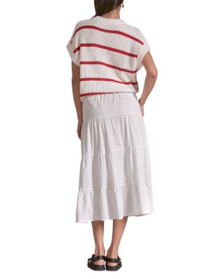 Mixed Media Sweater Midi Dress