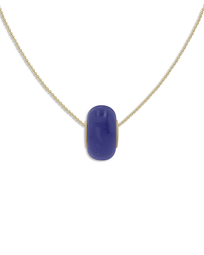 Moon & Meadow 14K Yellow Gold Lapis Rondelle Pendant Necklace, 16-18 - Exclusive
