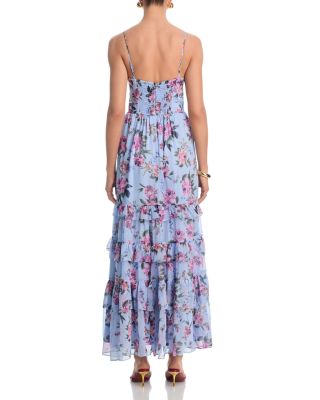 Mixed Floral Tier Maxi Dress - Exclusive