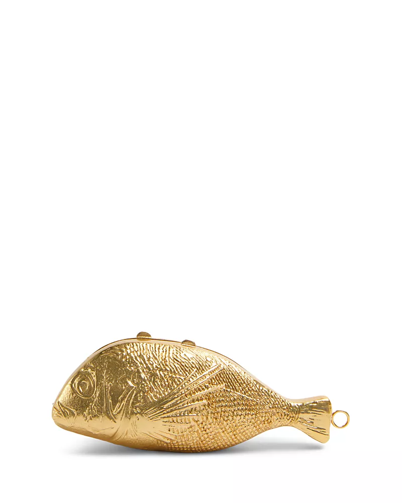 Simkhai Splash Aluminum Fish Clutch