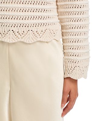 Pointelle Crewneck Sweater - Exclusive