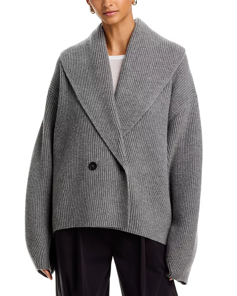 Toteme Shawl Lapel Cardigan Sweater