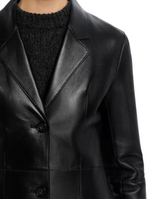 Slim Leather Coat