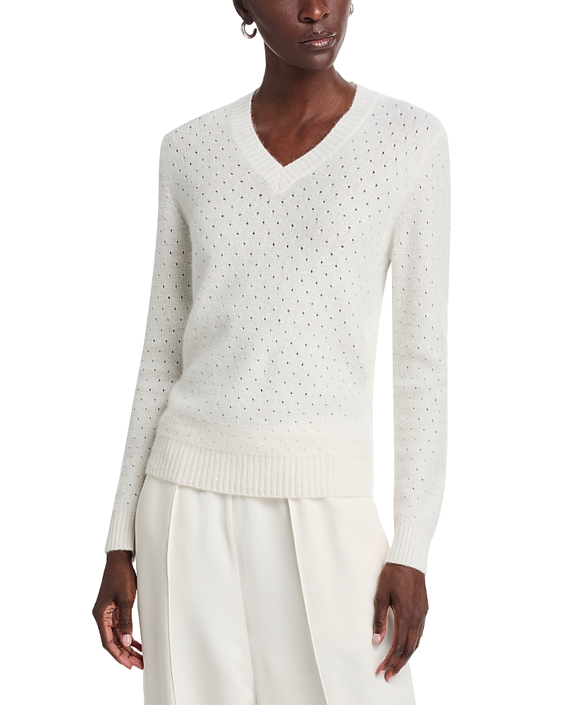 Fabiana Filippi Sequin V Neck Sweater