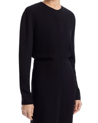 Long Sleeve Slouch Waist Dress