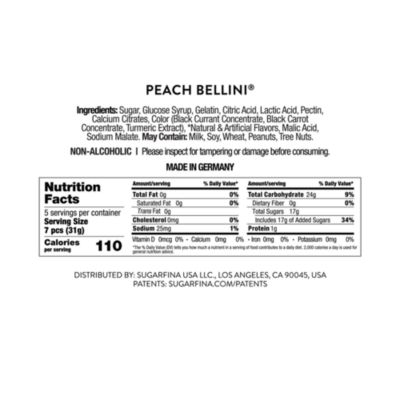 Peach Bellini Candy Celebration Bottle