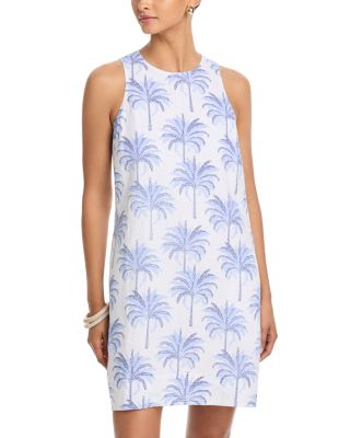 Palm Banks Sleeveless Short Dress