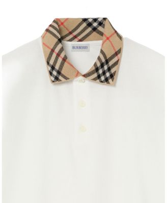  Check Collar Cotton Polo Shirt