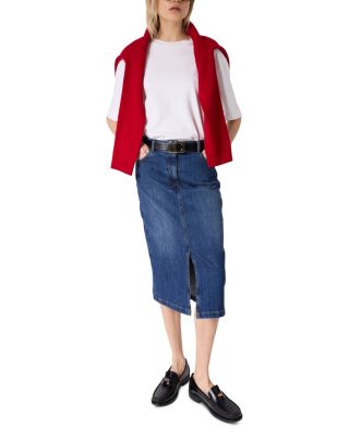 Janaelle Denim Midi Skirt