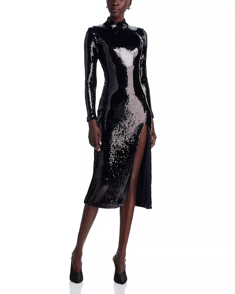 Sergio Hudson Sequin Midi Dress