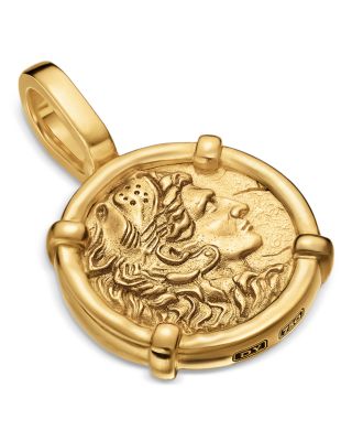 Men's Alexander the Great Amulet in 18K Yellow Gold, 20.5mm