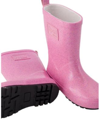 Girls' Rain Boots in Glitter Natural Rubber - Toddler, Little Kid, Big Kid