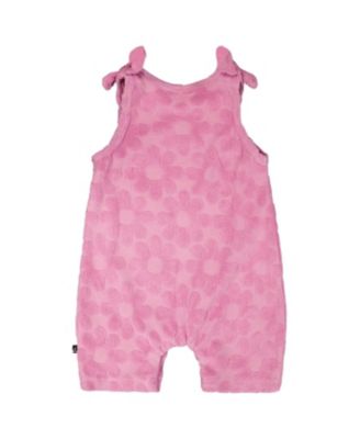 Girls' Terry Cloth Sleeveless Romper with Bows - Baby