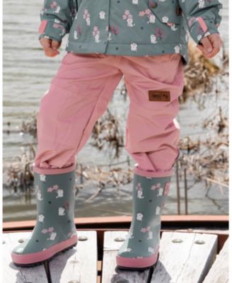 Girls' Waterproof Animal Rain Boots in Natural Rubber - Baby, Little Kid, Big Kid