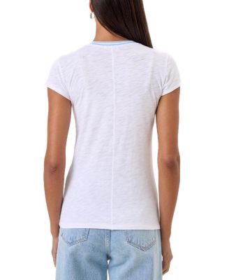 Double Shimmer Tipped Ringer Tee