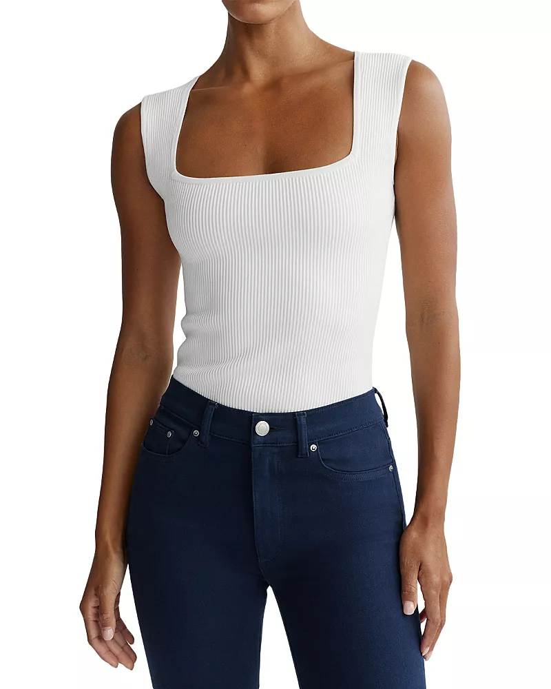 DL1961 Square Neck Instasculpt Rib Top