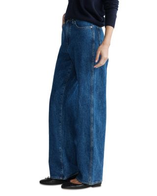 Kaylen Soft Curve High Rise Wide Leg Jeans in North Beach
