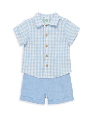 Boys' Check Shirt & Shorts Set - Baby