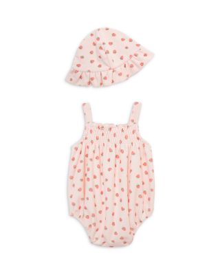 Girls' Berries Bubble Bodysuit & Hat Set - Baby