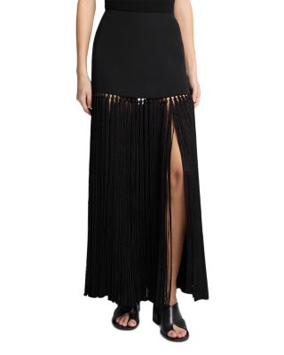 Wool Long Tassel Mini Skirt