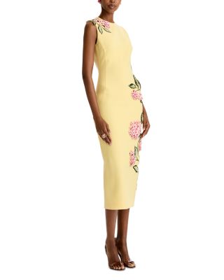 Embroidered 3D Floral Dress