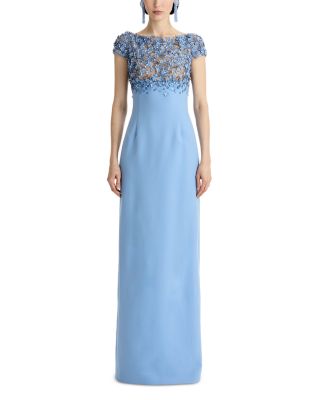 Bitty Hoya Floral Embroidered Gown