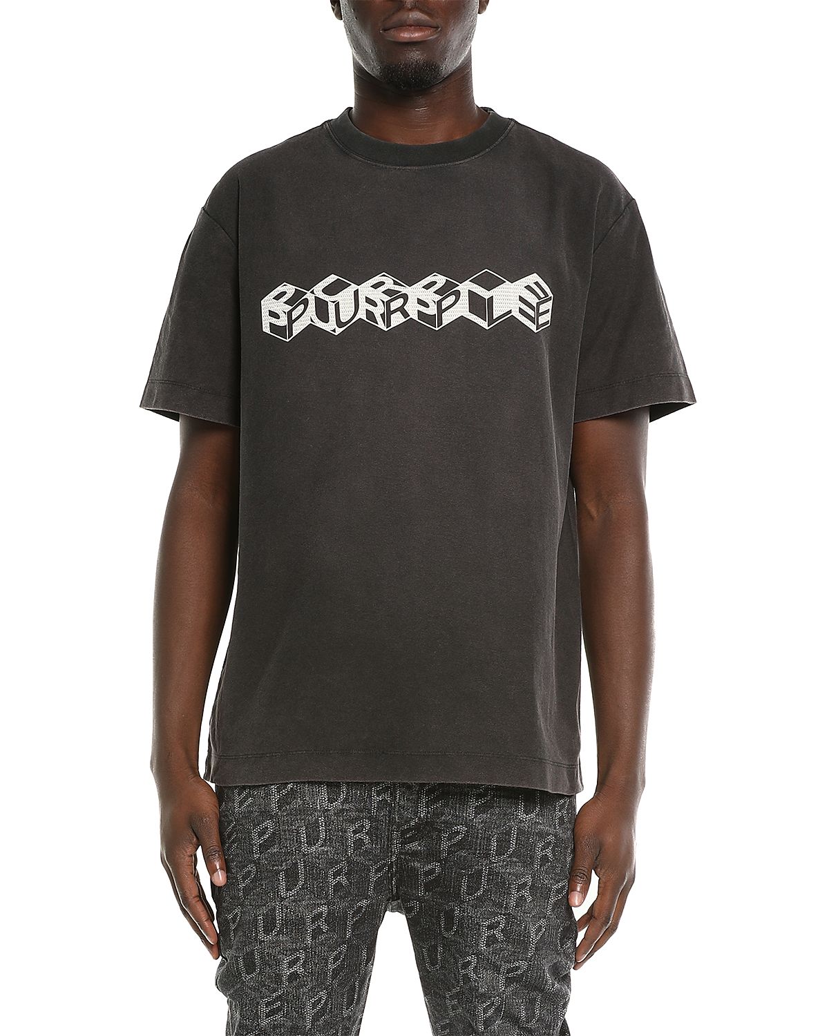 Purple Brand Textured Short Sleeve Tee