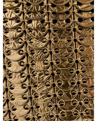 Leather & Metal Disc Shoulder Bag