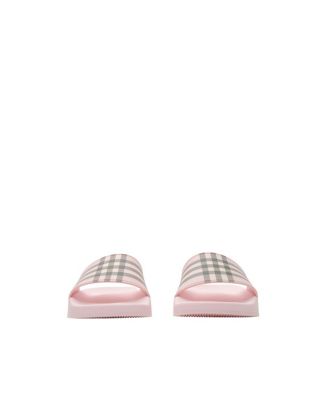 Women's Check Slides