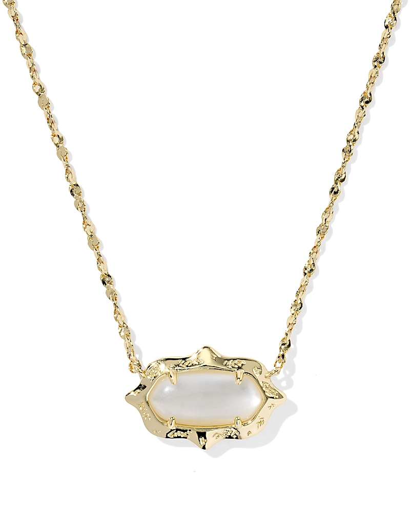 Kendra Scott Elisa Scallop Frame Short Pendant Necklace, 16 · OS