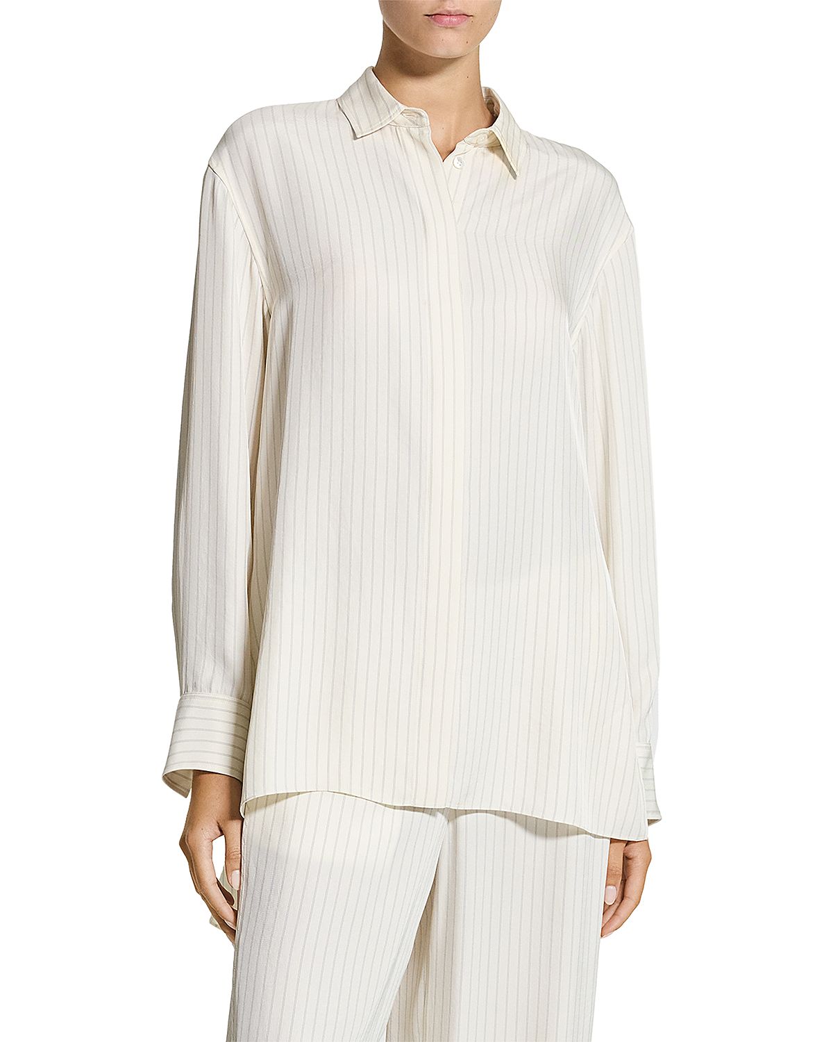 Theory High Low Flounce Shirt