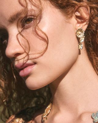 Cailey Flower Statement Earrings