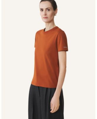 COTTON T-SHIRT WITH RIBBON DETAIL