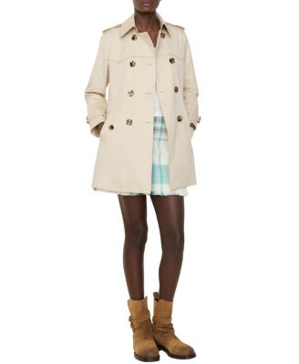 Short Summerside Gabardine Trench Coat