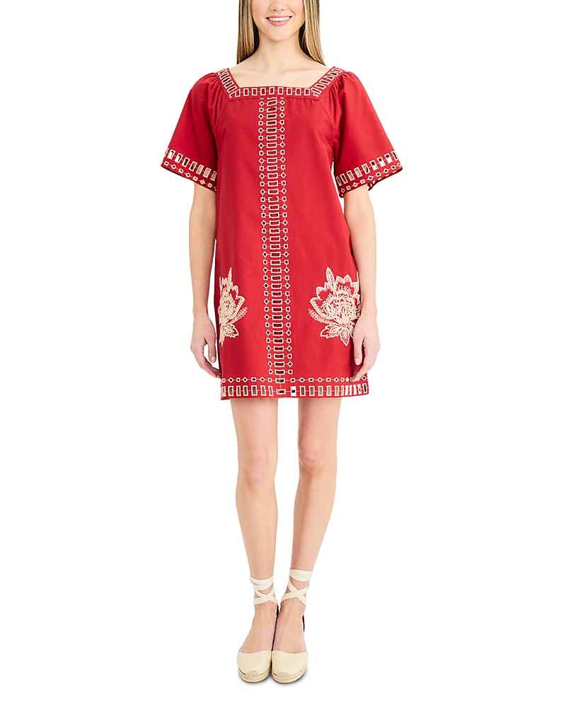 The Good Journey Embroidered Mini Dress