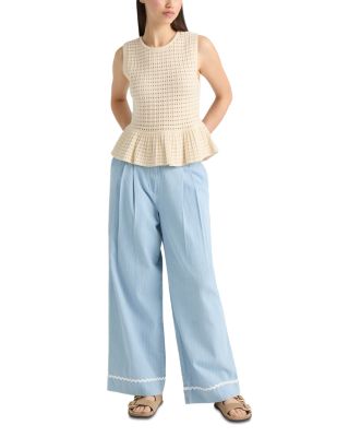 Sleeveless Peplum Sweater