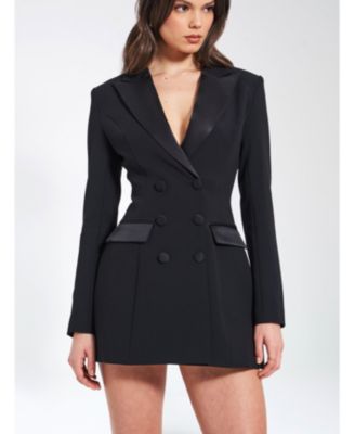  Calista Stretch Crepe Blazer Dress