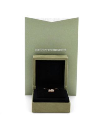  Sweet Alhambra Butterfly Pendant Necklace 18K Gold and Mother of Pearl, 15.75"