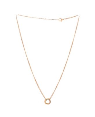  Trinity Choker Necklace 18K Tricolor Gold, 15.75"