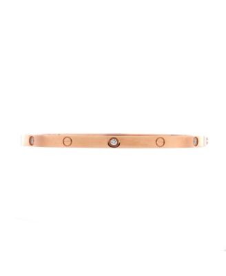  Small Love 6 Diamond Bracelet 18K Rose Gold and Diamonds