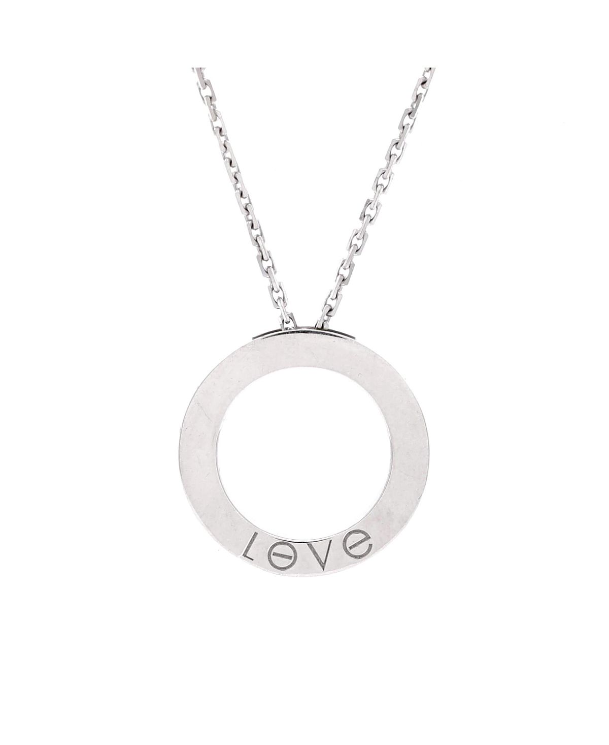 Pre-Owned Cartier Love Pendant Necklace 18K White Gold