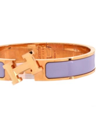 Narrow Clic H Bracelet Enamel