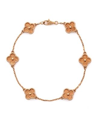  Sweet Alhambra 6 Motifs Bracelet 18K Rose Gold