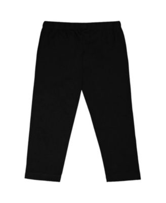 Girls' Organic Cotton with Knee Foil Heart Print Jersey Capri - Big Kid