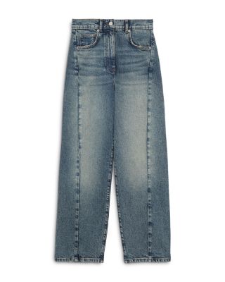 Molly Barrel Leg Jeans in Mid Blue